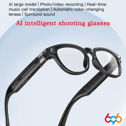 Meta Ai Smart Wireless Bluetooth Glasses with (Speaker & Camera )