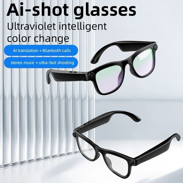 Meta Ai Smart Wireless Bluetooth Glasses with (Speaker & Camera )